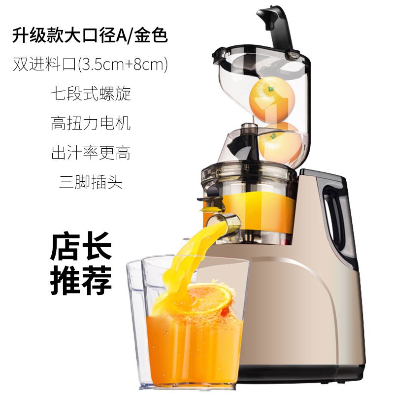 家用渣汁分离水果全自动小型果蔬果肉多功能炸原榨汁机