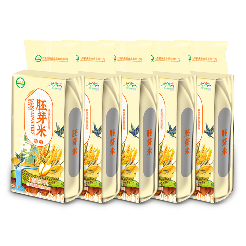 鹤来香 大米鲜胚芽米500g保留大米胚芽粳米谷物米 胚芽米500克*5袋