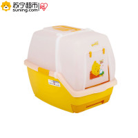 爱丽思(IRIS) 防臭猫砂盆 宠物厕所 双层全封闭TIO-530FT 小熊维尼