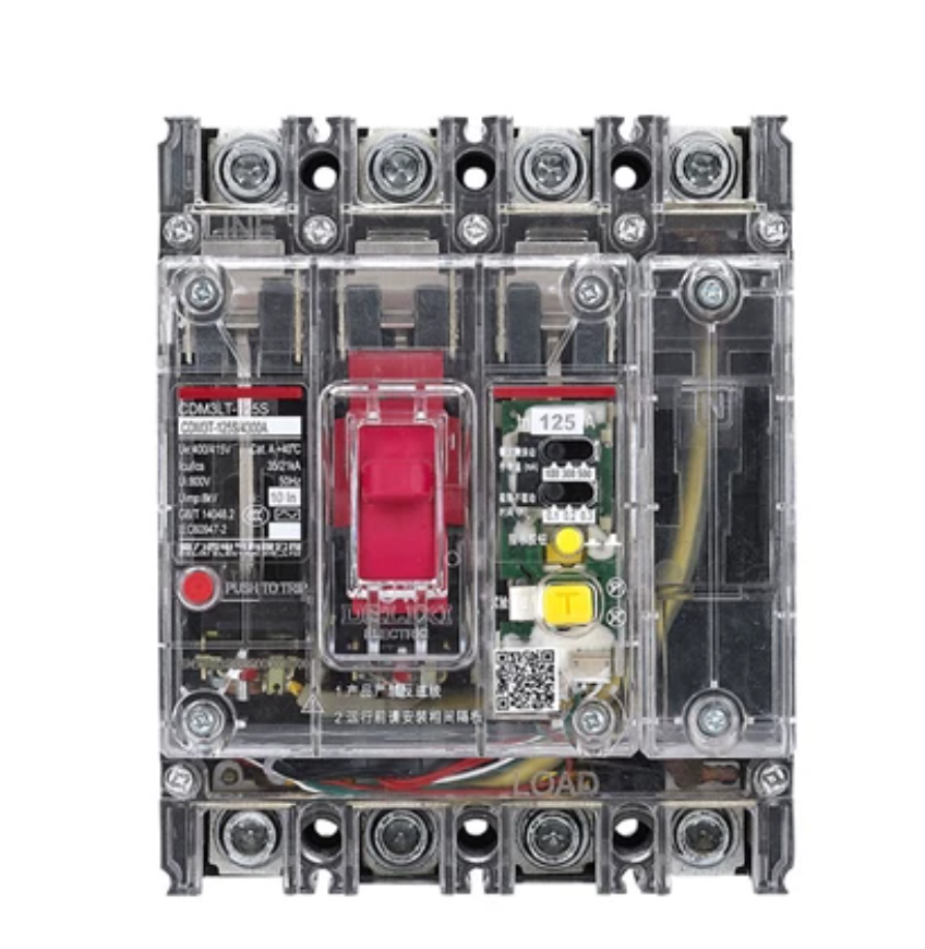 德力西电气 漏电保护器 CDM3LT-125S/4300A 100A 4P 100mA/300mA/500mA 122高清大图