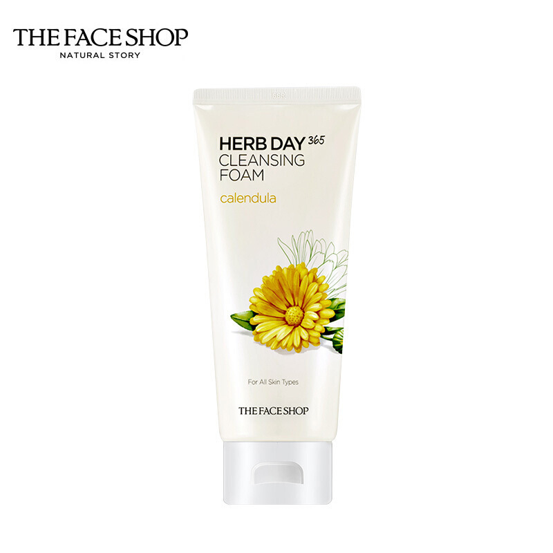 THE FACE SHOP 菲诗小铺 每日草本金盏花泡沫洁面膏洗面奶 170g