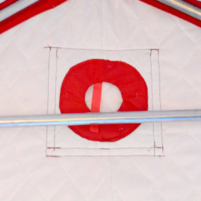 探在途 TZT40614155 防雨帐篷应急救援消防红帐篷 5*6m高清大图