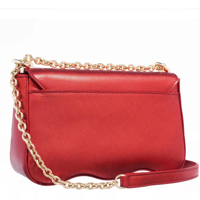 FURLAFurla迷你斜挎包小巧时尚链条包红金配色优雅百搭配饰女人味
