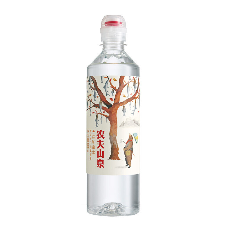 农夫山泉 饮用水 饮用天然矿泉水 535ml*24瓶 运动盖款 整箱装 535ml*24瓶