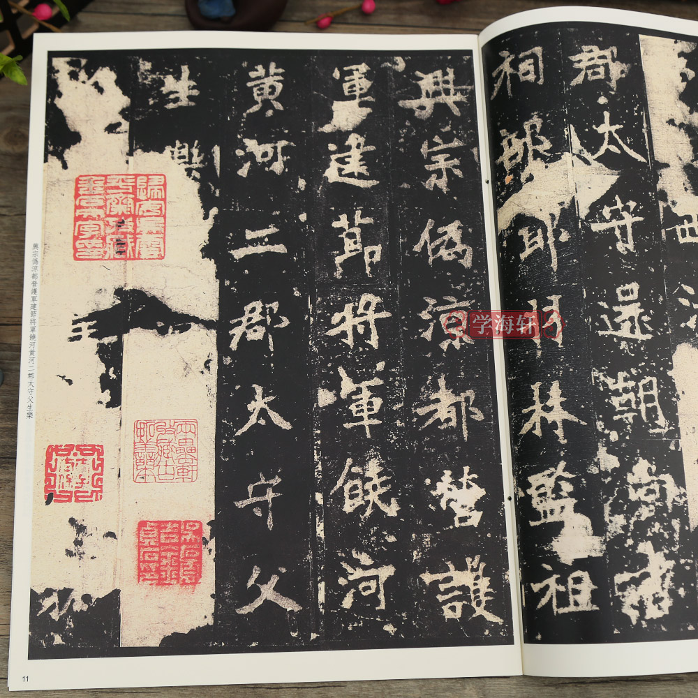 [正版]张猛龙碑(选字本)彩色放大本中国著名碑帖繁体旁注孙宝文北魏楷书毛笔字帖书法临摹古帖拓本籍 上海辞书出版社学海轩高清大图