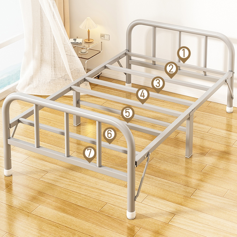 时光旧巷折叠床单人家用成人午休1.2米简易铁架床出租屋宿舍陪护小床