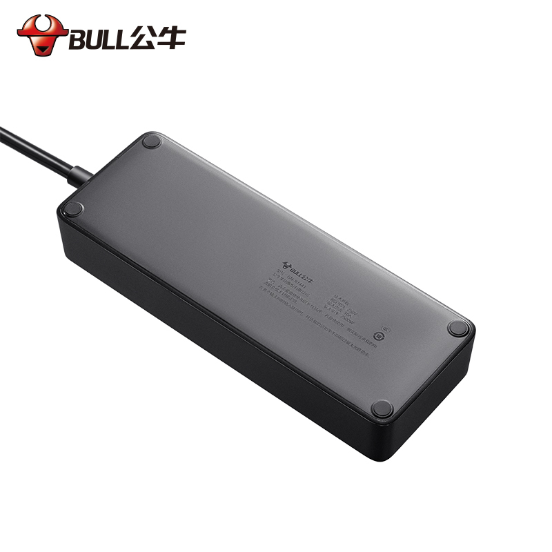 公牛(BULL)GN-R1443-5米木纹插座桌面创意多功能家用多用插排插板拖线板接线板插线板学生宿舍床头排插