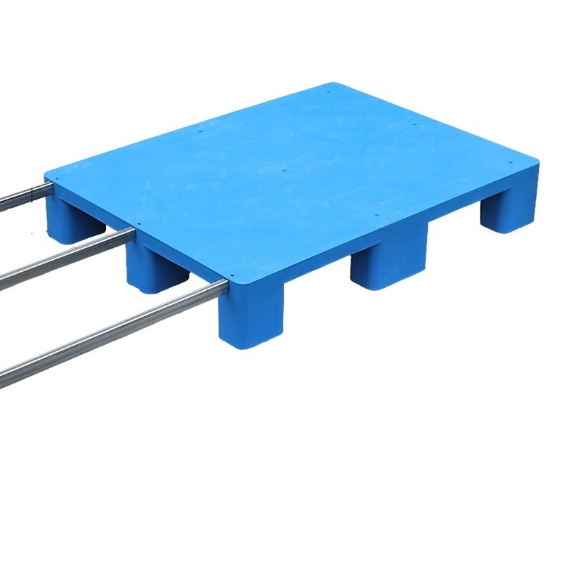 宁储 塑料托盘 平板九脚托盘 80*60*14cm+3钢 单位:张高清大图