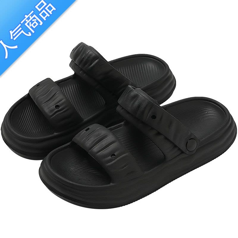 SUNTEK拖鞋女士夏季外穿2023新款凉鞋厚底防滑两穿沙滩踩屎感凉拖鞋夏天图片