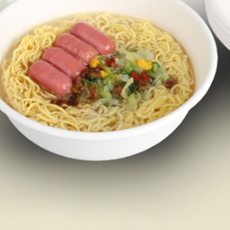 趣涉家居 一次性纸碗餐具加厚圆形一次性餐盒打包户外烧烤碗通用简约便携家居器皿饭盒/便当盒商用生活日用