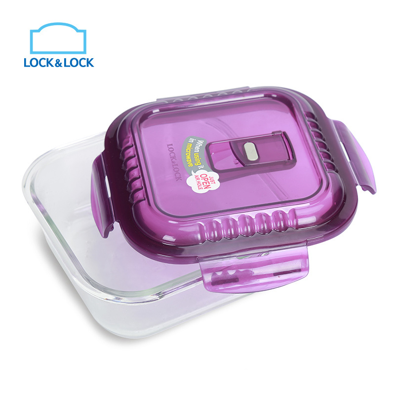 乐扣乐扣 (lock&lock) 耐热玻璃保鲜盒 LLG214VOL 500ML