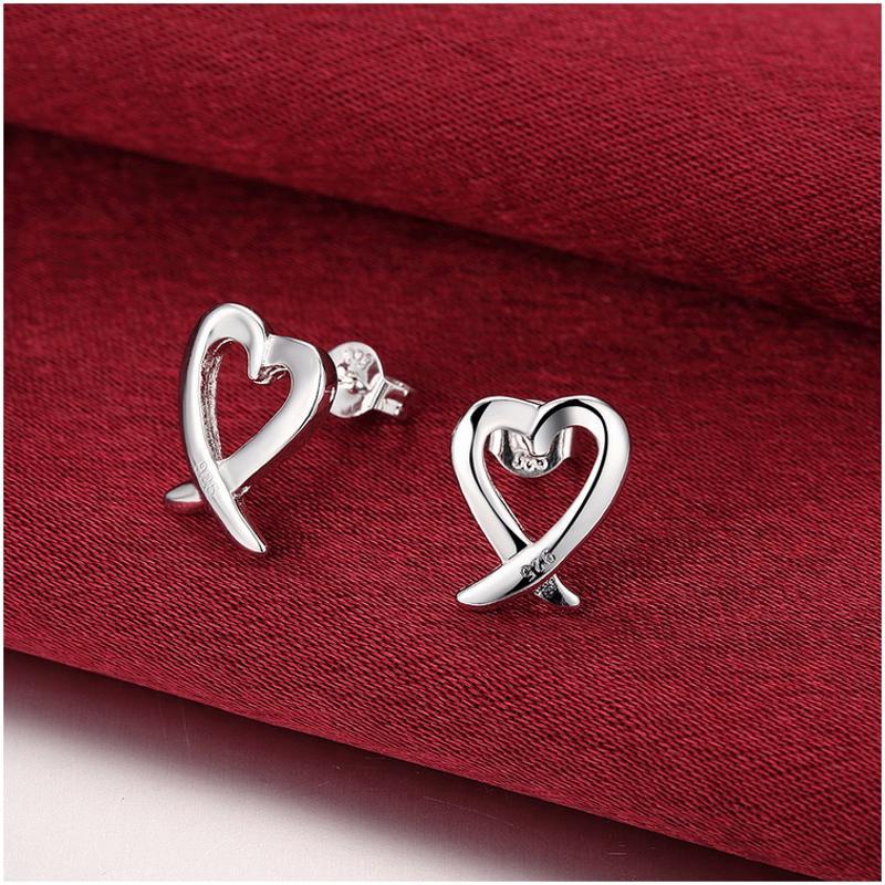 E055 Women silver plated earring 镀925纯银耳环时尚创意耳钉女