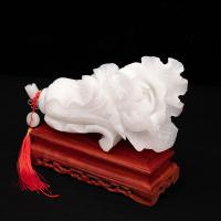 美帮汇玉石白玉白菜摆件百财如意商铺开业家居客厅装饰礼品
