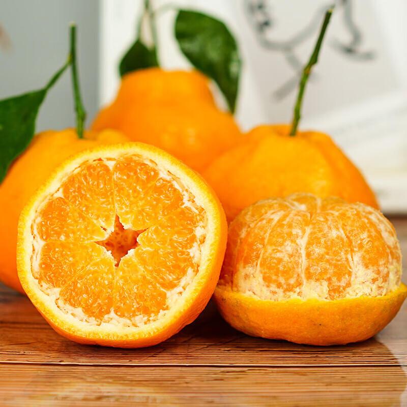 [西沛生鲜]四川新鲜耙耙柑 净重8斤 单果65mm+ 产地精选 甜美多汁 坏果高清大图