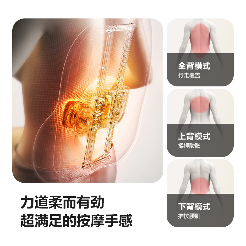 SKG肩颈按摩器T7二代S米灰 智能热敷揉捏护颈设计 舒缓疲劳便携轻巧高清大图