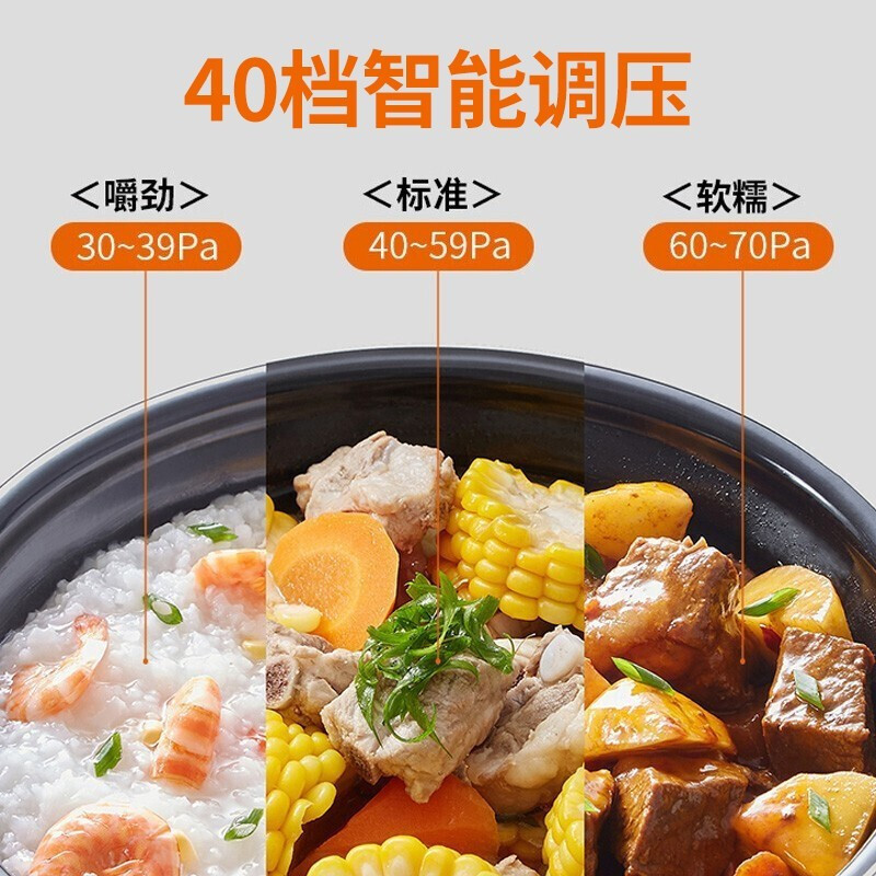 九阳电压力锅5升6升家用高压锅压力煲电饭锅智能预约 双胆大容量3-7人 (6L)