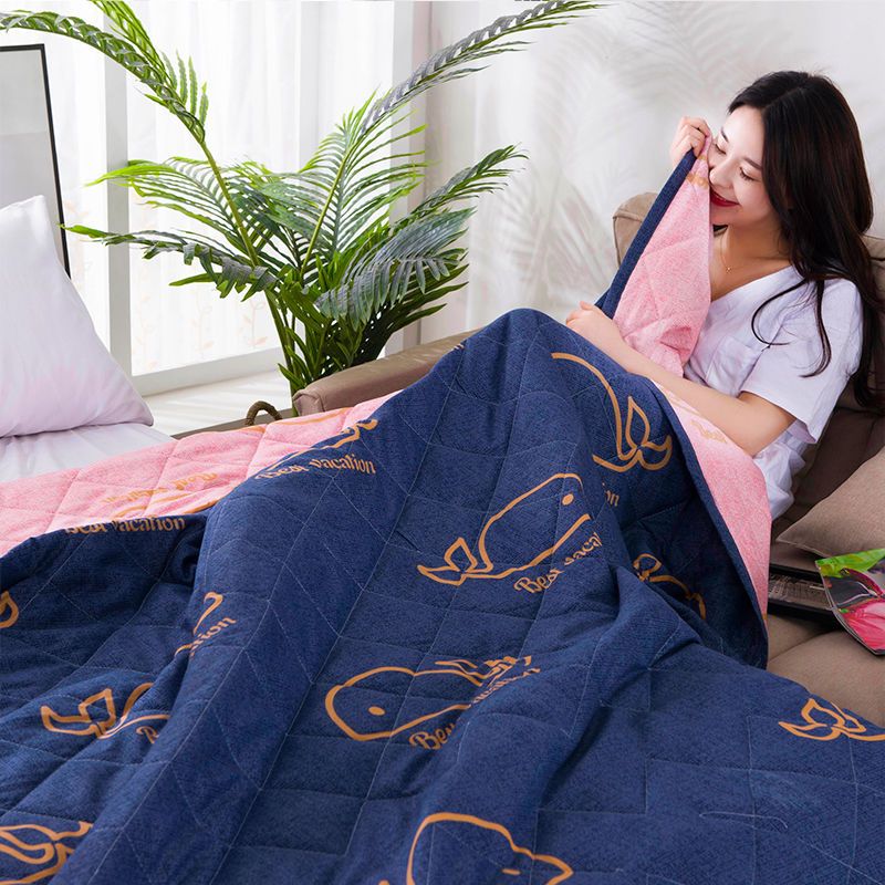 凉爽一夏夏凉被空调被春秋夏被儿童被子学生被芯单薄被子90140cm