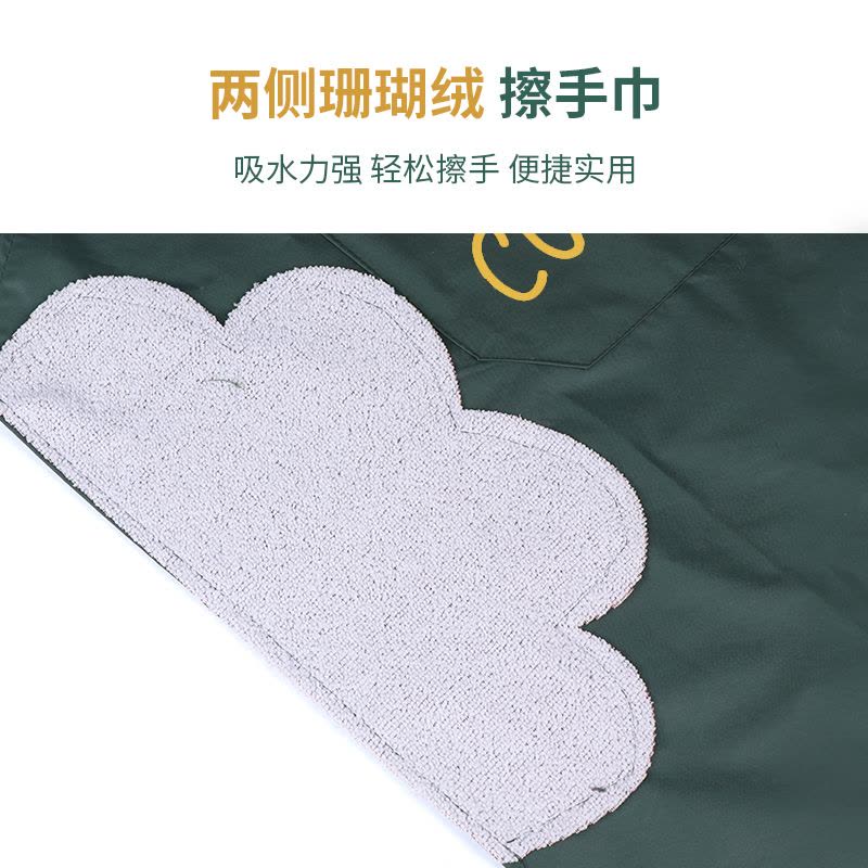 可擦手围裙厨房家用防水防油网红餐饮专用男女定制做饭工作服围腰图片
