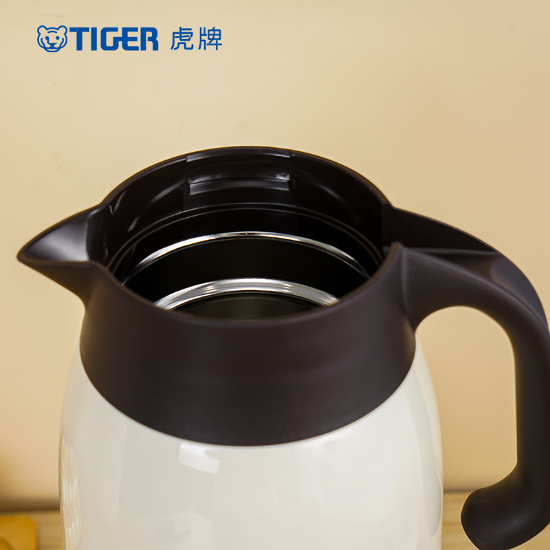 虎牌(tiger) 2L不锈钢便携式保温热水瓶PWM-A20C 不锈钢色