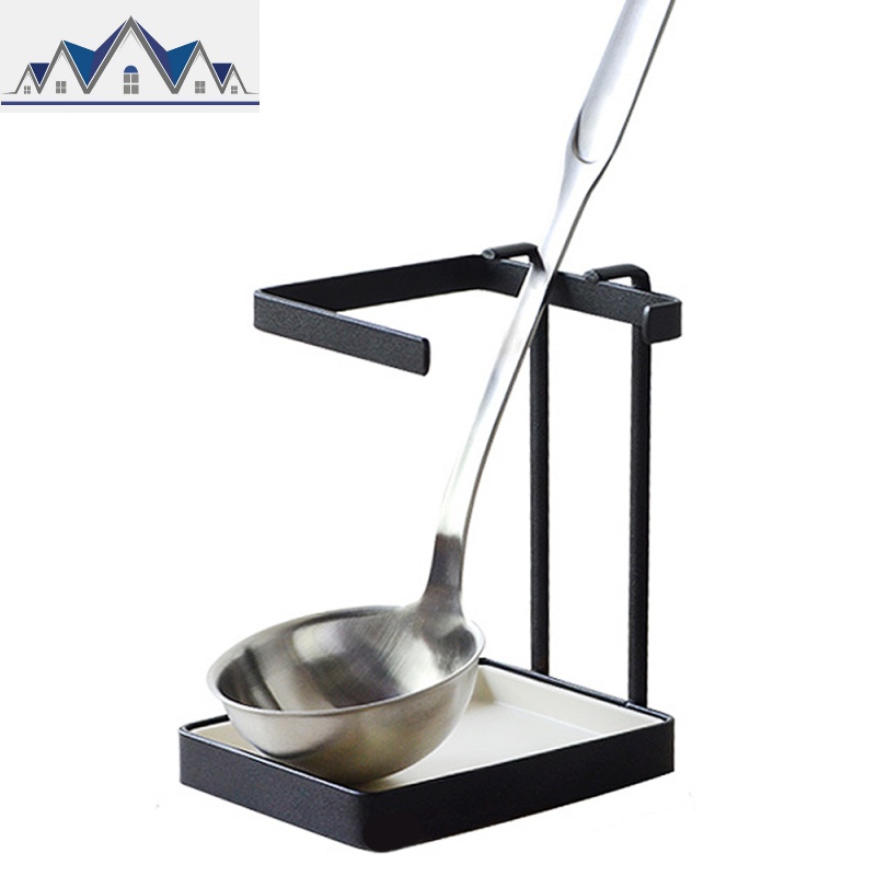 厨房置物架坐式汤勺锅盖架勺子座防溅水收纳沥水带接水盘置物架子_423_86高清大图