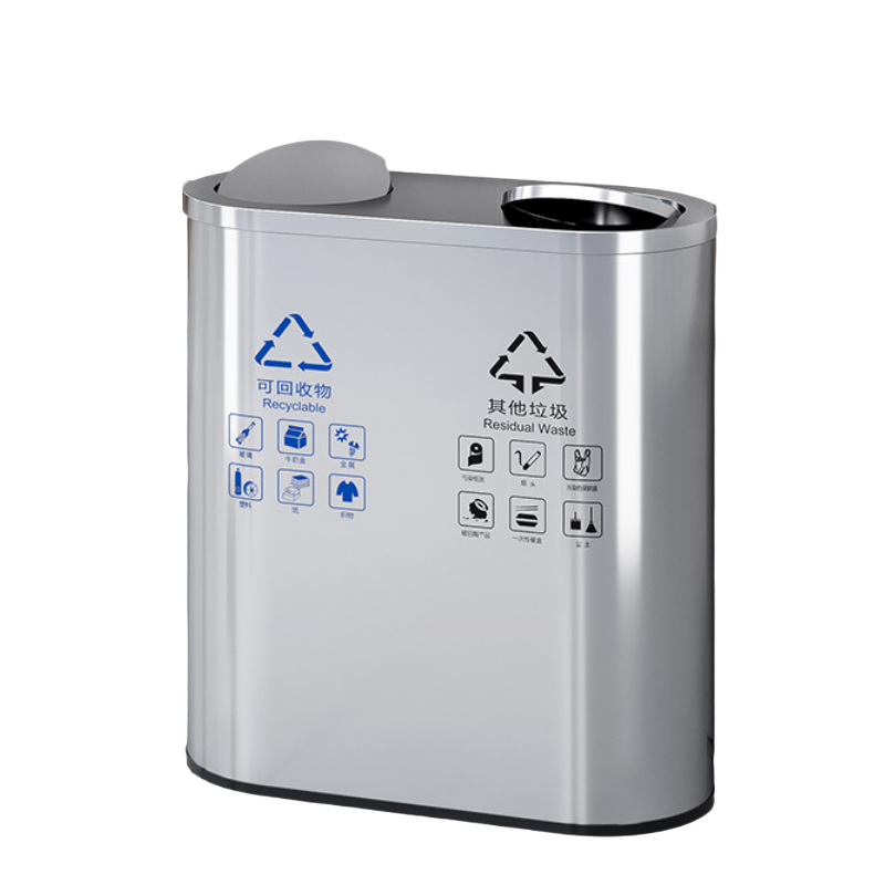 铭思达不锈钢垃圾桶70*34*70cm个高清大图