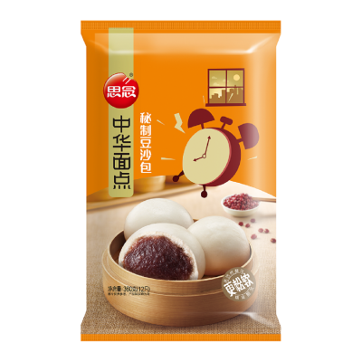 思念面点秘制豆沙包360g