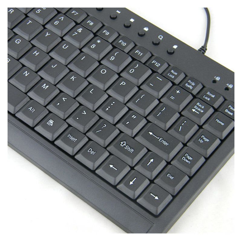 超轻薄静音笔记本代用多媒体usb小尺寸键盘ps2工控数控机房小键盘