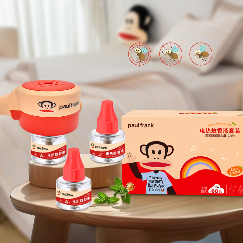 大嘴猴(paul frank) 电热蚊香液套装 DZH-01a高清大图