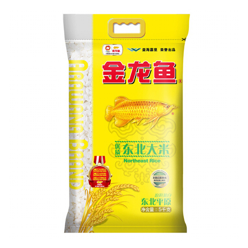 金龙鱼优质东北大米5kg 粳米珍珠米(100袋起订,低于起订量不发货)