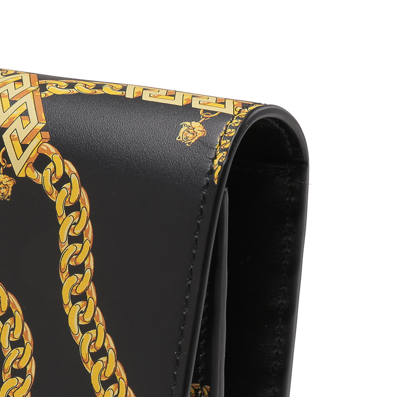 范思哲versace男士牛皮美杜莎饰扣单肩斜挎包手拿包钱包10037801a0