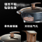电热锅多功能家用电火火锅锅麦饭石电炒锅蒸煮饭一体式不粘炒菜锅尊味28cm标配款+304蒸笼2个