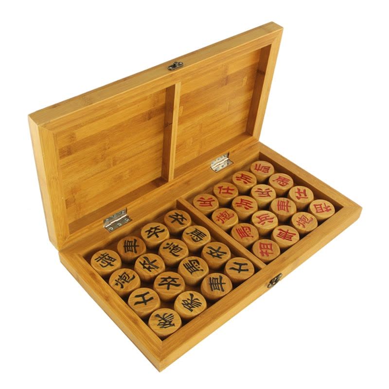 中国象棋套装闪电客楠竹象棋盒大号象棋子送皮革棋盘成人儿童初学者图片