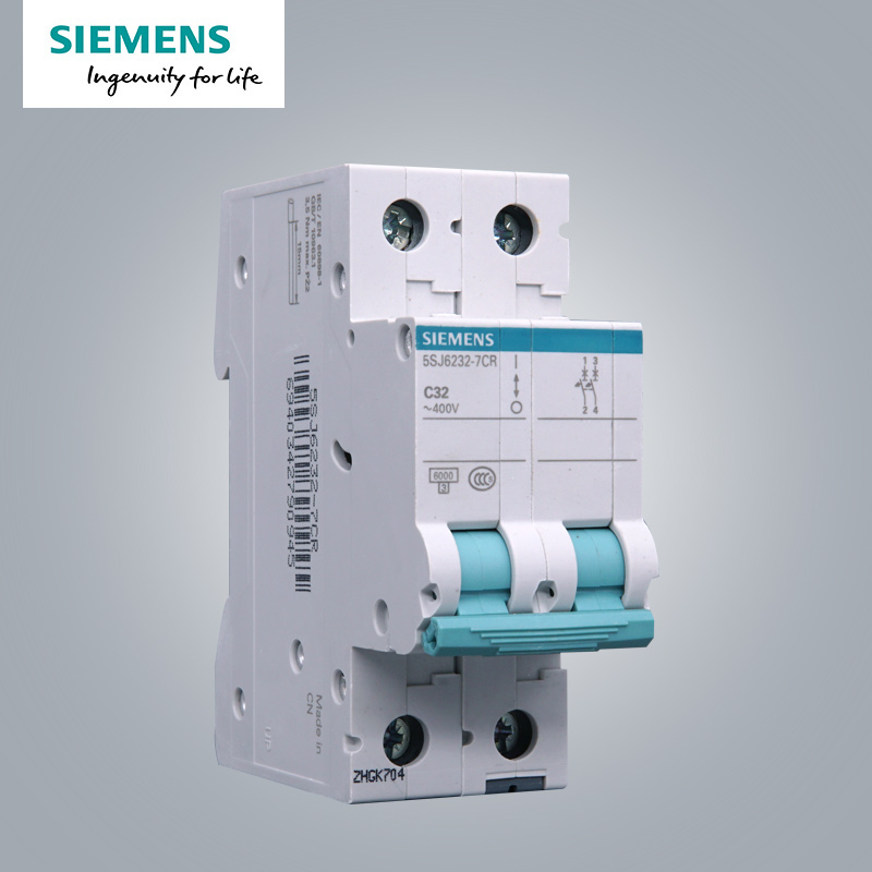 西门子(SIEMENS) 空气开关2P双进双出 32A标准型断路器5SJ62327CR高清大图