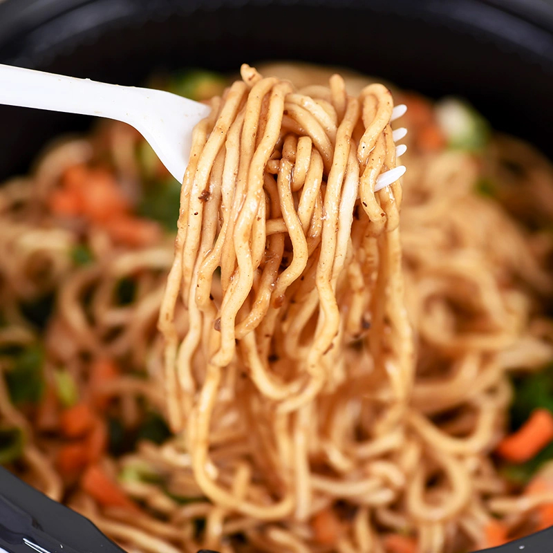 日清(NISSIN) UFO飞碟炒面铁板色拉鱿鱼风味 123g/碗 4碗装 速食 拌面 整箱 捞面 干拌面 方便面高清大图