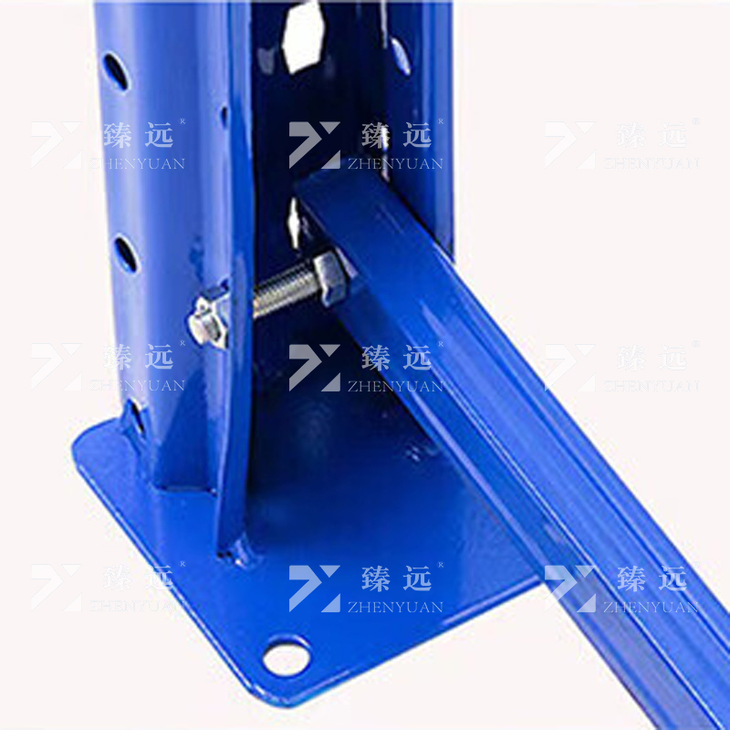 臻远 ZY4121425 重型货架仓储高位货架单层称重2000kg 蓝橘色副架1层高清大图