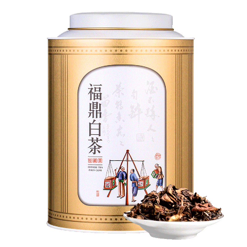 醉然香福鼎白茶贡眉3年老白茶叶老贡眉散装茶叶礼盒250g