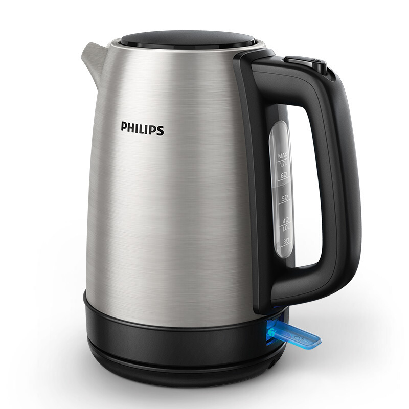 飞利浦(PHILIPS)电水壶热水壶电热水壶不锈钢1.7L防干烧烧水壶 HD9350