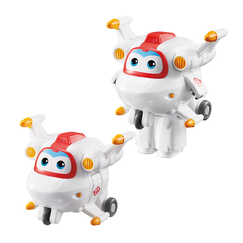 奥迪双钻超级飞侠公仔玩偶儿童玩具变形机器人小飞机迷你飞侠米克