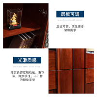全简办公家具文件柜储物柜木质贴木皮油漆书柜2门