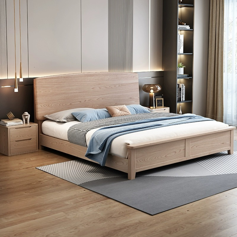 白蜡木实木床全实木1.2m主卧大床