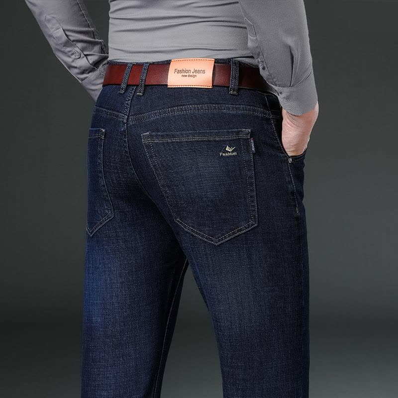 老爷车(laoyeche)秋冬季款男裤直筒牛仔裤 男商务青年大码弹力男装长裤子男士牛仔裤图片