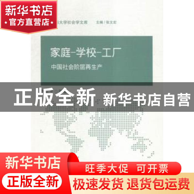 正版 家庭-学校-工厂:中国社会阶层再生产 仇立平等著 中国社会高清大图