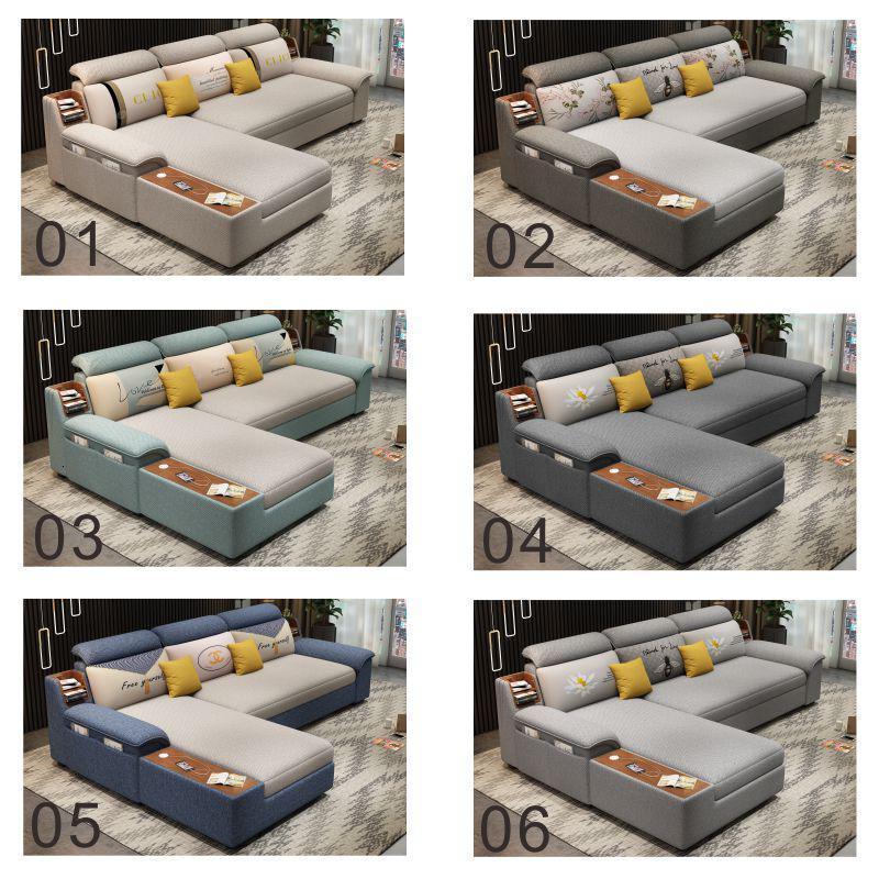 森美人可折叠多功能沙发床两用小户型客厅贵妃转角布艺可储物经济型 颜色可免费定做 1.8米-2米