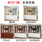 客厅隔断柜简约现代厅柜装饰屏风进入户玄关柜置物架餐厅酒柜玻璃四暖白组装