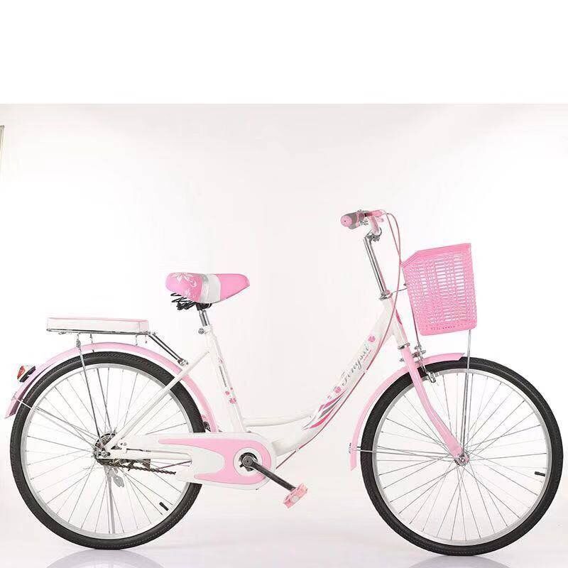 自行车成人女式轻便复古学生单车222426寸淑女代步车休闲通勤车
