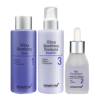 DERMAFIRM[正品授权]德妃水乳精华护肤套装紫苏控油修复平衡镇定修复补水保湿男女
