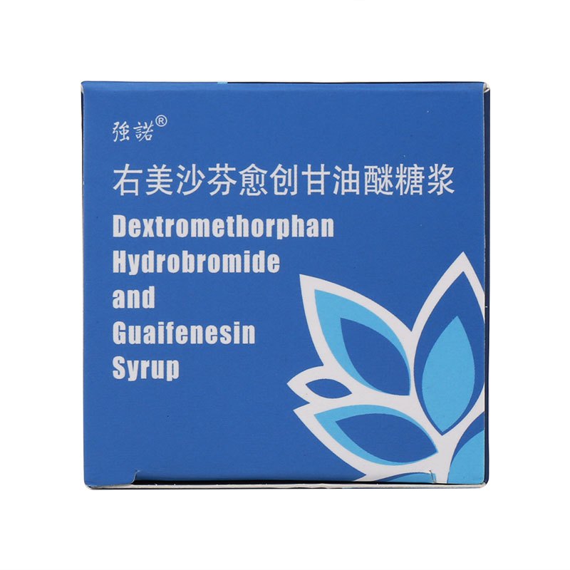 强诺 右美沙芬愈创甘油醚糖浆 180ml/盒 用于上呼吸道感染(普通感冒和