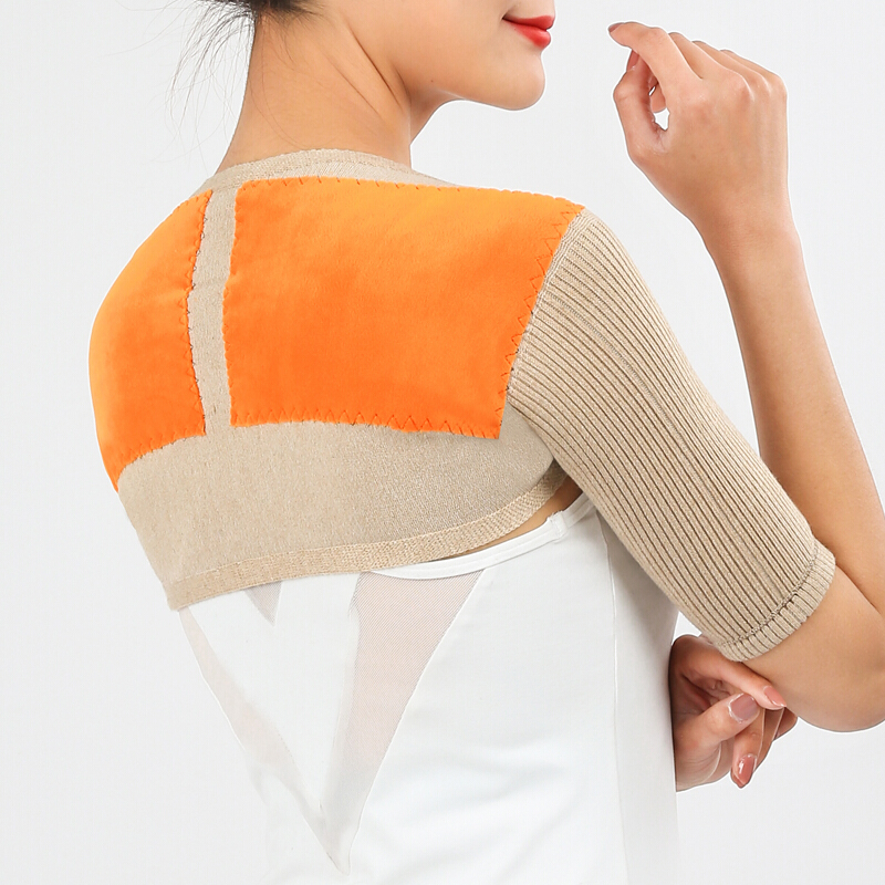 羊绒护肩颈椎坎肩睡觉肩部保暖男女防寒秋冬季中老年护肩膀保护套