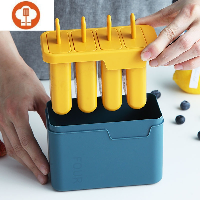 艺呈59元4支冻雪糕模具大号家用自制冰棍冰棒制冰冰格磨具模型加厚