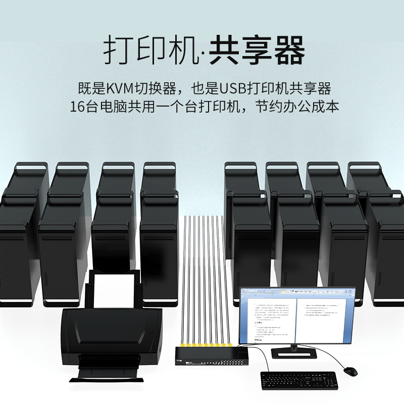 迈拓维矩MT-1601UK-CH kvm切换器16口usb显示器电脑vga切换器16进1出高清大图